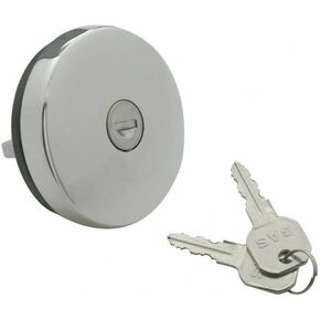 Performance PFM-105856 Vented Locking Gas Cap, Chrome, Sold Individually for 1947-1971 Chevy C10 Pickup, C20 Pickup, C30 Pickup, K10 Pickup, K20 Pickup, K30 Pickup, Truck, 1500, Fleetline Truck in Kuwait