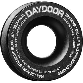 حلقة استرداد Daydoor Hight Duty ، 66000 رطل 7075 حلقة خطف Winch من الألومنيوم من أجل القيود الناعمة والحبال الاصطناعية ، معدات الاسترداد الأساسية 4x4 على الطرق الوعرة للشاحنة ، Jeep ، ATV ، UTV (الأحمر) in Kuwait