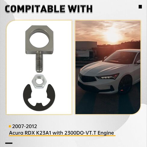 Turbo Variable Flow Actuator Eye Bolt w/Nut & Clip Compatible with 2007-2012 Acura RDX K23A1 in Saudi Arabia