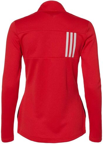 Adidas - Women's 3-Stripes Double Knit Full-Zip - A483 - XL - Team Collegiate Red/ Grey Two in Saudi Arabia