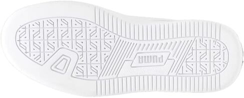 PUMA Caven Sneaker, White Silver Black, 4 US Unisex Big Kid in Saudi Arabia