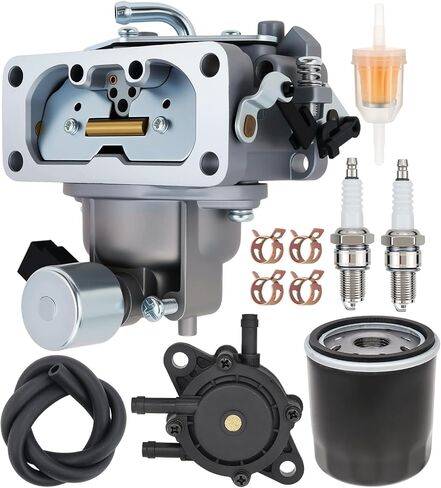 FH661V Carburetor Fit for Kawasaki FH641V, FH721V, FX850V, FH601V, FX801V, Replaces Parts 15004-1010 15004-0763 15004-7024,15004-0757, 15004-1005 with Fuel Pump & Oil Filter in Saudi Arabia