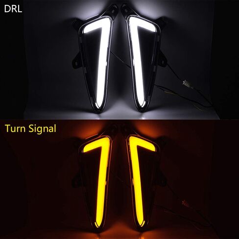 Car Flashing Compatible with Toyota CHR C-HR 2017 2018 2019 LED DRL Daytime Running Light Daylight Fog Lamps Yellow Turn Signal Light Car Styling in Saudi Arabia