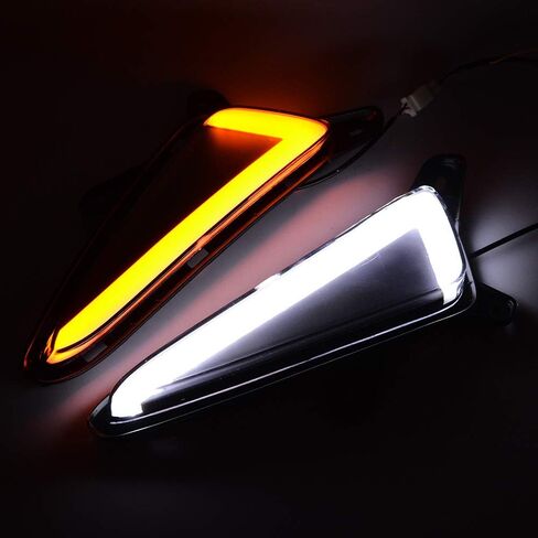Car Flashing Compatible with Toyota CHR C-HR 2017 2018 2019 LED DRL Daytime Running Light Daylight Fog Lamps Yellow Turn Signal Light Car Styling in Saudi Arabia
