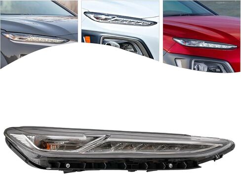 Daytime Running Light Assembly Compatible For 2018-2021 Hyundai Kona LED DRL Lamp Light 92208J9010 92207J9010 Direct Replacement Right Passager Side (RH) in Kuwait