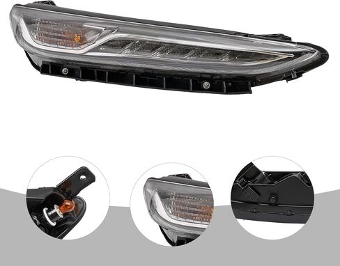 Daytime Running Light Assembly Compatible For 2018-2021 Hyundai Kona LED DRL Lamp Light 92208J9010 92207J9010 Direct Replacement Right Passager Side (RH) in Kuwait