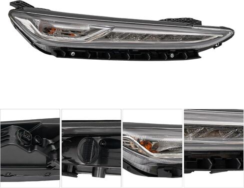Daytime Running Light Assembly Compatible For 2018-2021 Hyundai Kona LED DRL Lamp Light 92208J9010 92207J9010 Direct Replacement Right Passager Side (RH) in Kuwait