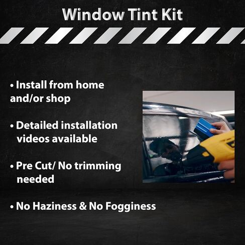 BOGAR TECH DESIGNS - Premium Nano Ceramic Precut Window Tint Film Kit Compatible with Chevy Silverado EV PU 2024+ Front, 35% in Saudi Arabia