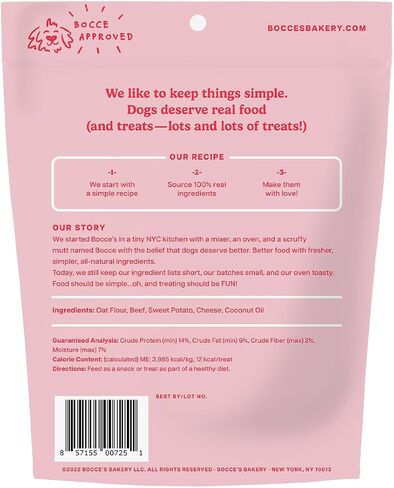 Bocce's Bakery Birthday Cake Bundle for Dogs - Special Edition Wheat-Free Dog Treats, Made with Real Ingredients, Baked in The USA, All-Natural Peanut Butter Vanilla Biscuits, 5 oz (Pack of 3) in Saudi Arabia