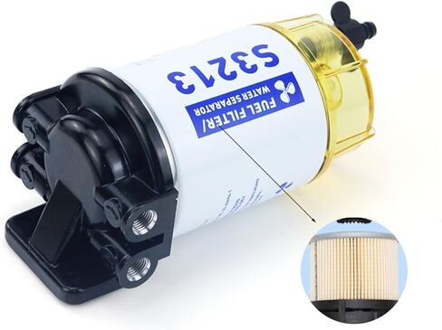 S3213 Fuel Water Separator Filter Assembly Compatible with Outboard Motor Engine Boat 10 in Saudi Arabia