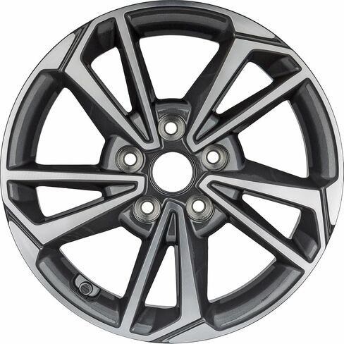 New 16"" 16x6.5"" Aluminum Alloy Wheel Rim for KIA Forte LXS 2022 2023 2024 | ALY74833U35N | Direct Fit - OE Stock Specs, Machined and Charcoal Grey in Saudi Arabia