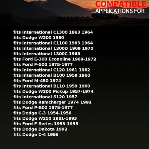 ختم النقل التلقائي FITS FITS DODGE C-1 Truck ، C-3 ، C-4 ، D200 Pickup ، Series 1954 1955 1956 1957 1958 1959 1960 1961 1962 1964 1965 1966 1967 1968 1 PCS in Kuwait