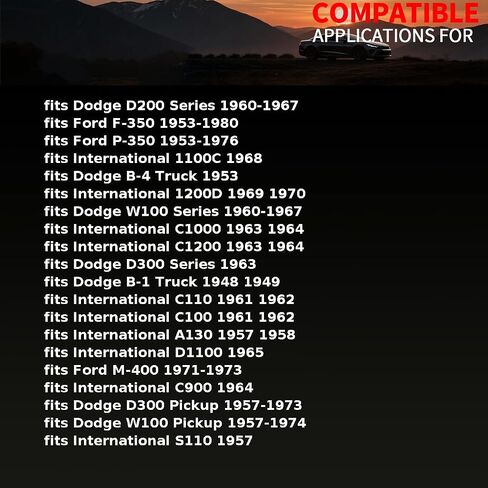 ختم النقل التلقائي FITS FITS DODGE C-1 Truck ، C-3 ، C-4 ، D200 Pickup ، Series 1954 1955 1956 1957 1958 1959 1960 1961 1962 1964 1965 1966 1967 1968 1 PCS in Kuwait