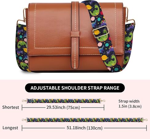 Wide Purse Strap Replacement Crossbody, Funny Shoulder Strap Adjustable, Cute Bag Strap for Women Guitar Purses in Kuwait