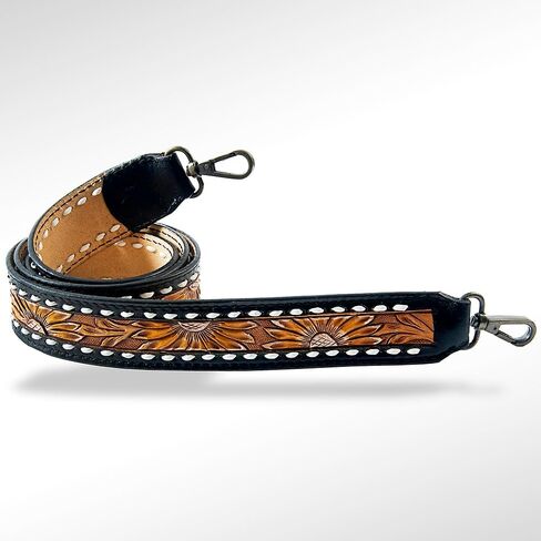 American Darling Hand Tooled Genuine Leather Crossbody Handle Strap for Bags Phone Keychain Wallet Purse Clutch Cellphone in Saudi Arabia