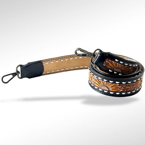 American Darling Hand Tooled Genuine Leather Crossbody Handle Strap for Bags Phone Keychain Wallet Purse Clutch Cellphone in Saudi Arabia