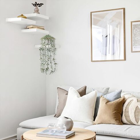 نباتات مكونو المعلقة المزيفة في المزرعة والأواني المجلفنة الريفية الصناعية بوعاء الأوكالبتوس الخضراء والنباتات الاصطناعية الداخلية لرف الكتب وغرفة المعيشة والحمام وغرفة النوم وديكور المنزل والمكتب in Kuwait