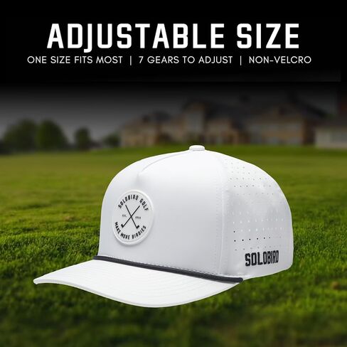 Golf Hat for Men - Golf Snapback - Fun Hat for Golfing - Golf Snapback for Men and Women - Make More Birdies Black in Kuwait