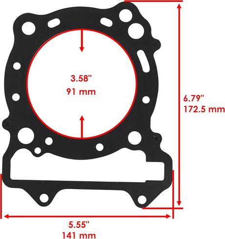 Caltric Cylinder Head and Cover Gasket Compatible with Suzuki DR-Z400 DRZ400 2000 2004 Big Bore 94Mm in Saudi Arabia