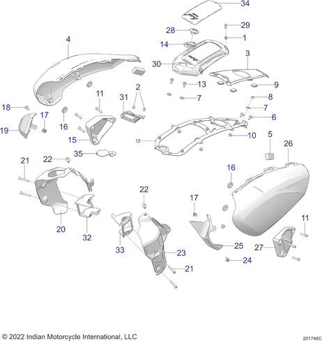 Indian Motorcycle Airbox Bezel, Top, Textured, Genuine OEM Part 5455797, Qty 1 in Saudi Arabia