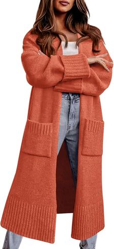 سترات دانديفي كارديجان للنساء تقع على فتحة Cardigans Cardigans معطف Duster in Kuwait