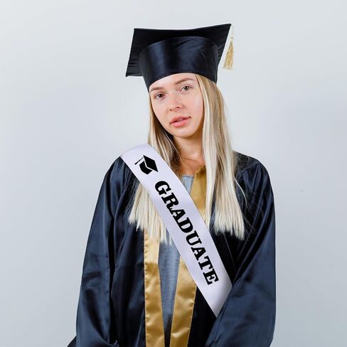 3Pcs White Sashes Blank, Plain Pageant Decorate Satin Sashes for Graduation Sash Birthday Bridal Shower Wedding Party Decorations Make Your Own in Saudi Arabia