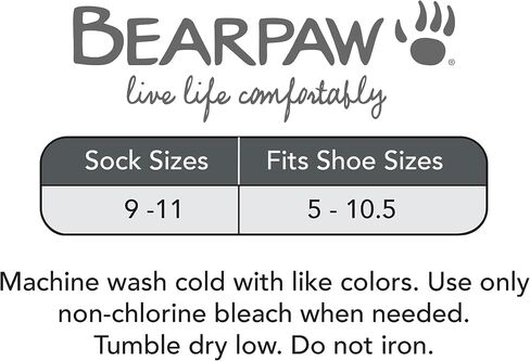 Bearpaw Womens 3 Pair Pack Super Super Modernolor Multicsorted Easy Care Solid Carge Cable Come Conval Color in Saudi Arabia