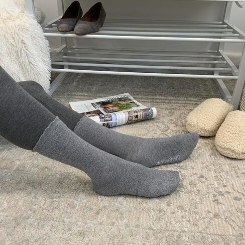 BEARPAW Womens 5 Pair Pack Super Soft Modern Multicolor Assorted Easy Care Solid Crew Socks With Scallop Edge Neutral Colors in Saudi Arabia