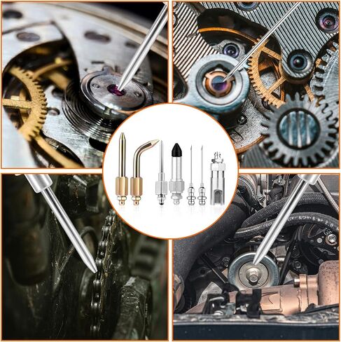 7pcs مجموعة ملحقات بندقية الشحوم ، تشتمل على فوهة شحنة ، موزع طرف إبرة واحد ، تركيب مفصل مطاطي ، فوهة مستقيمة ، ملحقات مقرنة محول المرفق ، للمساحات الصغيرة in Kuwait