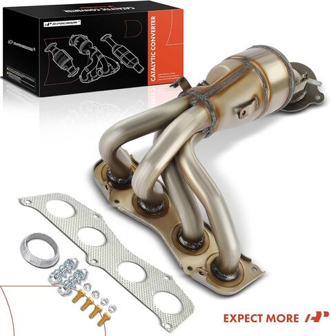 A-Premium Exhaust Manifold Catalytic Converter Kit Direct-Fit Compatible with Toyota Corolla 2009-2011, Matrix 2009-2013 & Scion tC 2007-2010 & Pontiac Vibe 2009-2010, 2.4L, EPA Compliant in Saudi Arabia