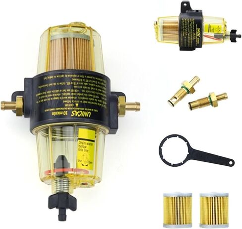 UF10K FUEL FILTER UF-10K مجموعة فاصل المياه مع عنصر مرشح 2pcs للمحرك الخارجي in Saudi Arabia