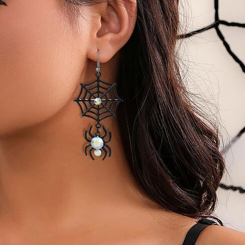 Halloween Green Ghost Earrings, The Nightmare Before Christmas Earrings for Women Girls Kids Dangle Earrings Xmas Drop Earrings Green Trendy Jewelry S925 Ear Hooks in Saudi Arabia