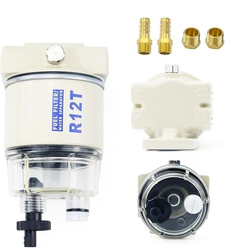1Pcs Fuel Oil Water Separator Turbine Diesel Engine Racor Filter for 140R 120AT S3240 NPT ZG1/4-19 R12S R12T(TYPE 1) in Saudi Arabia