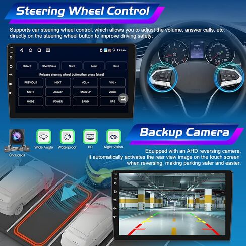 [2+64G] راديو سيارة لكيا سورينتو 2009-2012 مع تشغيل لاسلكي وأندرويد أوتو - ستيريو سيارة أندرويد 10.1 بوصة تعمل باللمس - واجهة مستخدم متعددة/نظام تحديد المواقع العالمي/واي فاي/SWC + كاميرا احتياطية AHD in Kuwait