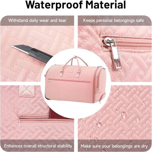 93L Carry On Garment Duffle Bag مع عجلات ، حقيبة ملابس قابلة للتحويل قابلة للتحويل للسفر مع مقصورة الأحذية ، حقيبة بدلة مقاومة للماء للرجال للرجال نساء in Kuwait