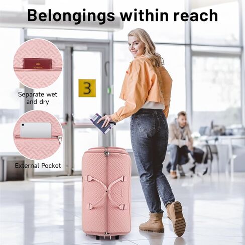 93L Carry On Garment Duffle Bag مع عجلات ، حقيبة ملابس قابلة للتحويل قابلة للتحويل للسفر مع مقصورة الأحذية ، حقيبة بدلة مقاومة للماء للرجال للرجال نساء in Kuwait