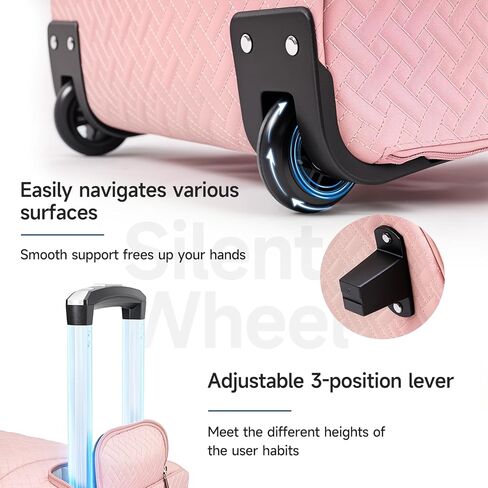 93L Carry On Garment Duffle Bag مع عجلات ، حقيبة ملابس قابلة للتحويل قابلة للتحويل للسفر مع مقصورة الأحذية ، حقيبة بدلة مقاومة للماء للرجال للرجال نساء in Kuwait