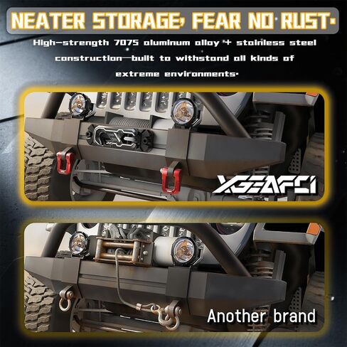 10 بوصة Winch fairlead مع خطاف السحب ، خطاف الرافعة البليت - مرفق ونش الألومنيوم خفيفة الوزن للحبل الاصطناعي - الحد الأقصى للحمل 20،000 رطل ، قيود سريعة لاستعادة الشاحنة على الطرق الوعرة على الطرق الوعرة in Kuwait
