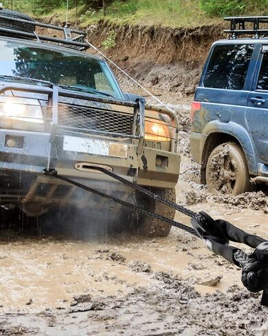 DAYDOOR Heavy Duty Recovery Ring, 66,000 LBS 7075 Aluminum Winch Snatch Ring for Soft Shackle & Synthetic Rope, Essential Off-Road 4x4 Recovery Gear for Truck, Jeep, ATV, UTV(Red) in Kuwait