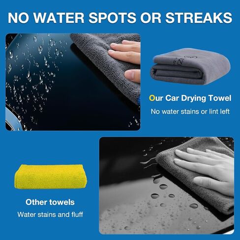 71"X 24" Extra Large Microfiber Towel for Car,Ultra Absorbent Car Washing Cloth,Designed Specifically for Fast Drying Cars,No Shedding,No Streaks, Scratches or Water Spots (Grey) in Saudi Arabia