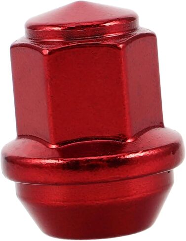 Zerodeko Red Solid Lug Nut Covers Wheel Lug Nut Protector Caps for Easy Installation Robust Design for Secure Wheel Attachment Automotive Accessory in Saudi Arabia