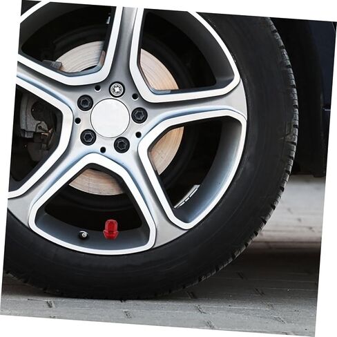 Zerodeko Red Solid Lug Nut Covers Wheel Lug Nut Protector Caps for Easy Installation Robust Design for Secure Wheel Attachment Automotive Accessory in Saudi Arabia