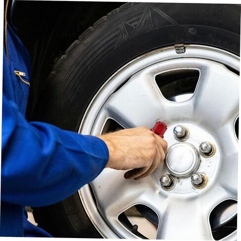 Zerodeko Red Solid Lug Nut Covers Wheel Lug Nut Protector Caps for Easy Installation Robust Design for Secure Wheel Attachment Automotive Accessory in Saudi Arabia