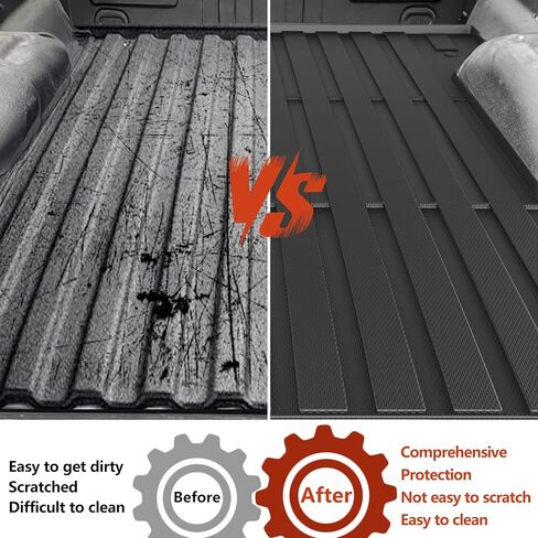 KARPAL Truck Bed Mat for Ram 1500/1500 RHO 2019-2026 & RAM 1500 Classic 2019-2024 5.7 ft Short Bed (67.4 in) Not for Rambox, All Weather TPE Truck Bed Liner Cargo Trunk Accessories for Ram 1500 in Saudi Arabia