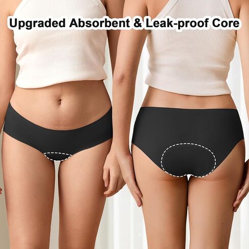 Heavy Flow Period Underwear for Women - Teen Girls Leak Proof Briefs - Womens Seamless Leakproof Menstrual Panty in Kuwait