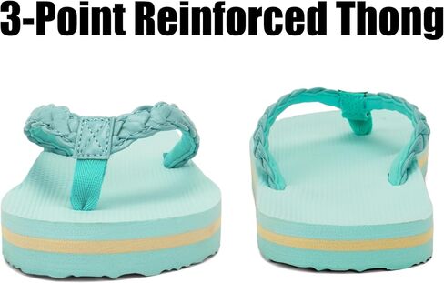 Chaychax Kids Boys Girls Flip Flops Quick Dry Beach Pool Sandals مع سرير قدم مريح (طفل صغير/طفل كبير) in Kuwait