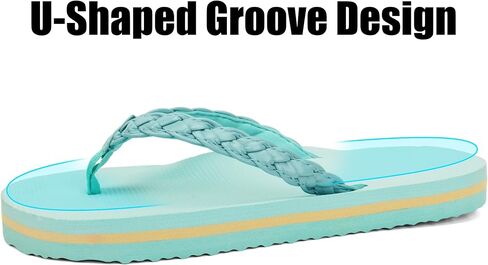 Chaychax Kids Boys Girls Flip Flops Quick Dry Beach Pool Sandals مع سرير قدم مريح (طفل صغير/طفل كبير) in Kuwait