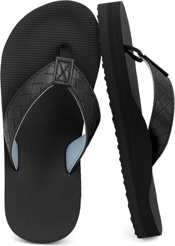 Chaychax Kids Boys Girls Flip Flops Quick Dry Beach Pool Sandals مع سرير قدم مريح (طفل صغير/طفل كبير) in Kuwait