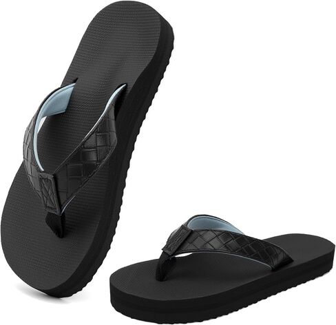 Chaychax Kids Boys Girls Flip Flops Quick Dry Beach Pool Sandals مع سرير قدم مريح (طفل صغير/طفل كبير) in Kuwait