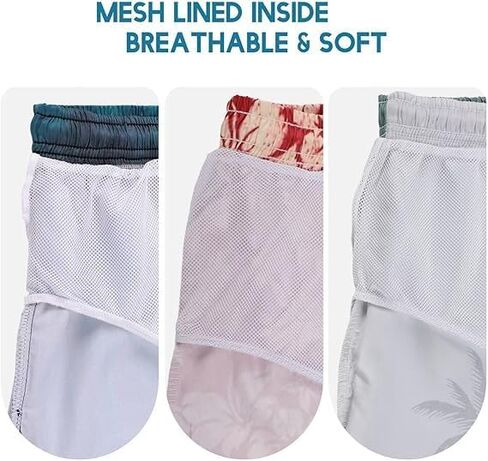 Men's Swim Trunks Hawaiian Bathing Mesh Lining Suit Swimsuits Beach Shorts with Pockets Men's Beach Swimwear Shorts in Saudi Arabia